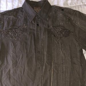 Short sleeve roar dress shirt